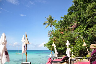 美丽海滨度假场景