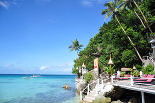 美丽海滨度假胜地风光