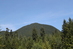 山林间的青翠山峰