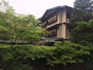 日本山林间的日式风格建筑