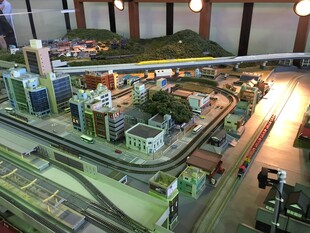 日本城市建筑模型展示