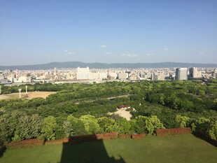 日本城市绿地全景俯瞰