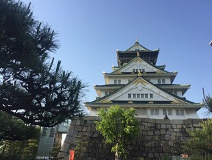 日本大阪城建筑景观