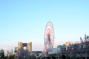 日本城市中的巨型摩天轮景观