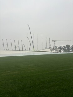 草原上的林立风力发电机