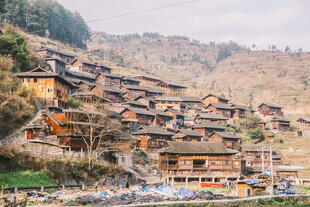 千户苗寨苗寨风光 古朴村落景致