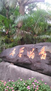 三亚校园景观石 镌刻奋进语