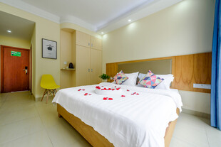 三亚温馨浪漫的酒店客房布置