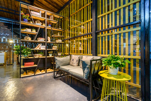 三亚竹制风格温馨阅读空间