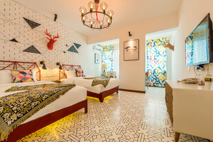 三亚梦幻童趣风儿童房装饰