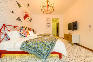 三亚温馨童趣卧室布置展示