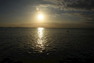 三亚海上日落美景