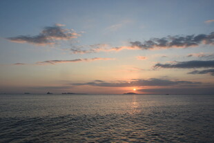三亚海上日落美景
