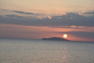 三亚海上日落美景