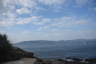 三亚海边风景 远眺辽阔海域