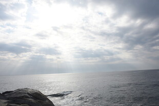 三亚海边日出景象