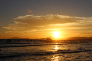 三亚海边日落美景