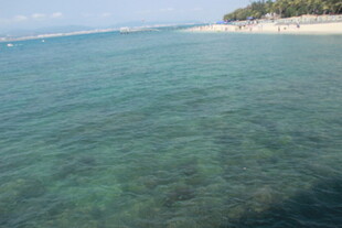 三亚清澈海边美景