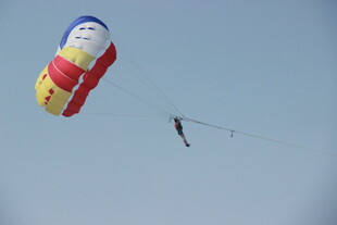 三亚空中彩色充气风筝