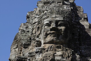 吴哥窟神秘巨型石雕面孔