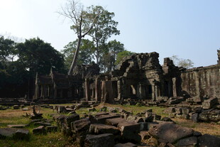 吴哥窟古老遗迹景观