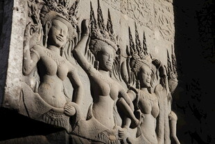 吴哥窟精美石雕艺术