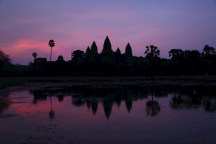 柬埔寨吴哥窟的绝美黄昏