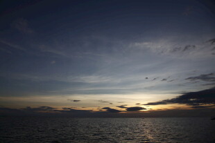 海边暮色天空景色