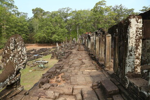 古老遗迹中的砖石步道