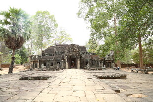 吴哥窟古老建筑景观