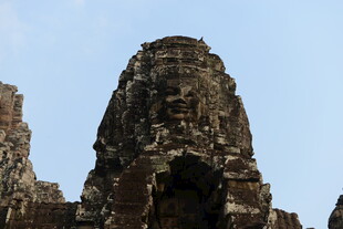 吴哥窟古老石像