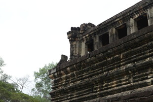 古老神秘的柬埔寨寺庙一角