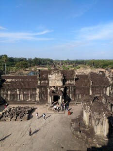吴哥窟遗址全景