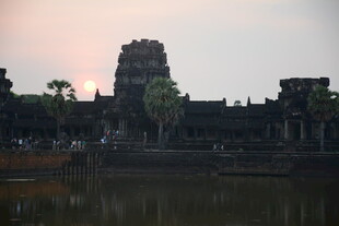 吴哥窟黄昏美景