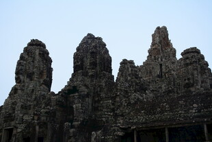 吴哥窟寺庙独特岩石景观