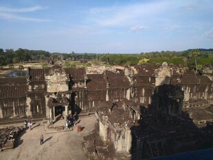 吴哥窟遗址景观