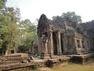 古老柬埔寨寺庙遗迹