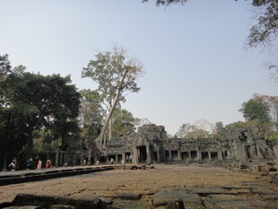 吴哥窟古老遗迹景观