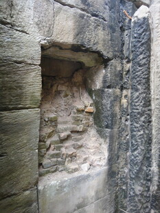 柬埔寨古老石砌建筑遗迹