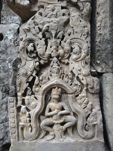 柬埔寨古老精美石雕艺术作品