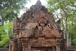 柬埔寨古老神秘的柬埔寨石雕建筑