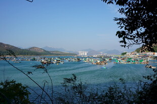 海上渔排风光