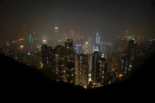 城市夜景俯瞰