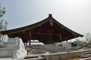 中式古建筑施工现场