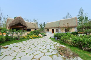 田园风乡村小屋景观