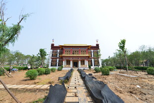 中式古建筑 古朴庭院景观