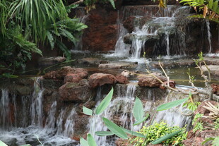 自然风室内假山流水景观