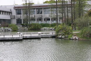 湖畔现代建筑景观