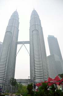 吉隆坡双子塔城市景观