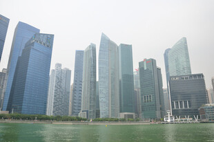 新加坡城市天际线景观